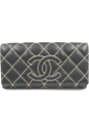 CHANEL Dames, Pre-owned, Zwart, Maat: ONE Size Leer