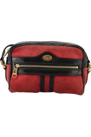 Gucci Dames, Pre-owned, Rood, Maat: ONE Size Suède