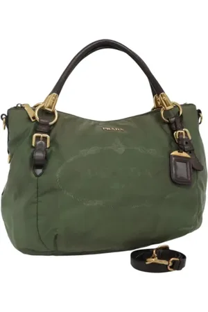 Prada Dames, Pre-owned, Groen, Maat: ONE Size Nylon