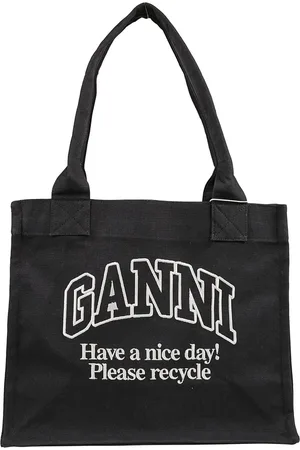 Ganni Dames, Tassen, Zwart, Maat: ONE Size Denim