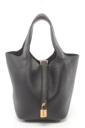 Hermès Dames, Pre-owned, Zwart, Maat: ONE Size Leer