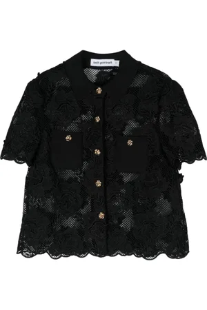 Self-Portrait Dames, Blouses & Shirts, Zwart, Maat: XS