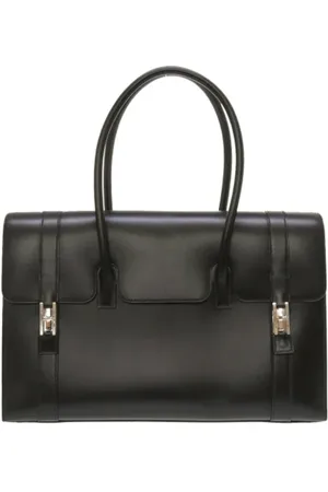 Hermès Dames, Pre-owned, Zwart, Maat: ONE Size Leer