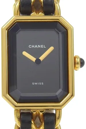 CHANEL Dames, Pre-owned, Zwart, Maat: ONE Size Leer
