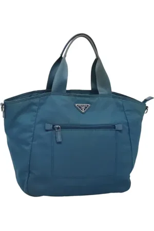 Prada Dames, Pre-owned, Blauw, Maat: ONE Size Nylon