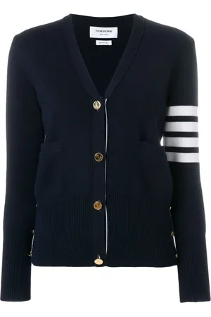 Thom Browne Dames, Truien, Blauw, Maat: 2XS Wol