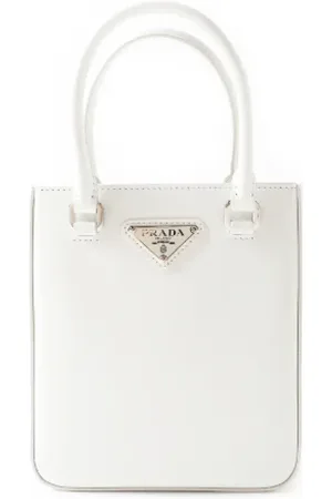 Prada Dames, Pre-owned, Wit, Maat: ONE Size Leer