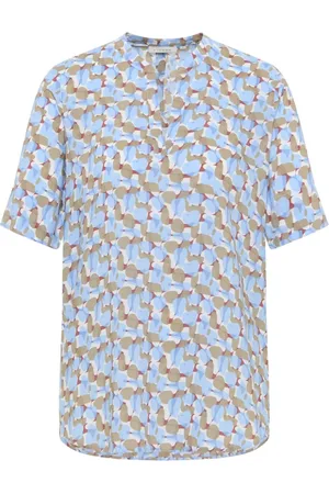 ETERNA Dames, Blouses & Shirts, Blauw, Maat: L