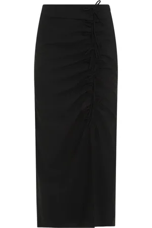 Ganni Dames, Rokken, Zwart, Maat: S Viscose
