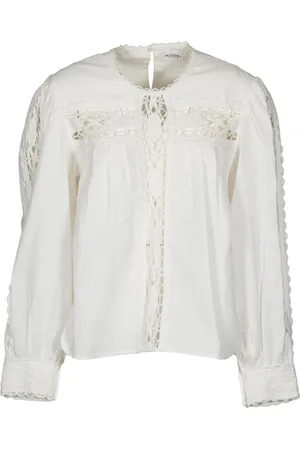 Isabel Marant Dames, Blouses & Shirts, Wit, Maat: M Katoen