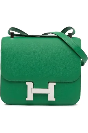 Hermès Dames, Pre-owned, Groen, Maat: ONE Size Leer