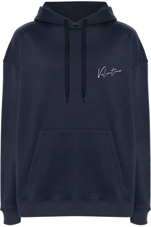 VALENTINO Heren, Sweatshirts & Hoodies, Blauw, Maat: L Katoen