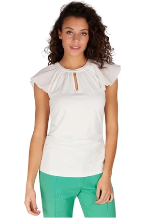 Jansen Amsterdam Dames, Blouses & Shirts, Wit, Maat: XS