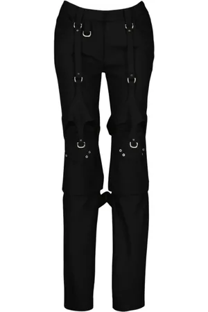 OFF-WHITE Dames, Broeken, Zwart, Maat: XS Wol