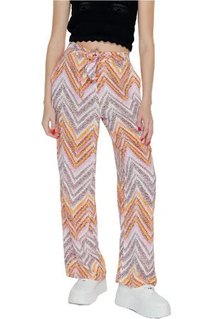 ONLY Dames, Broeken, Veelkleurig, Maat: XL Viscose