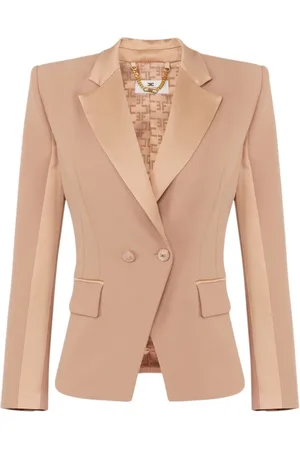 Elisabetta Franchi Dames, Jassen, Roze, Maat: XL Poliester