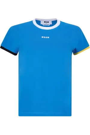 Msgm Dames, Tops, Blauw, Maat: L Katoen