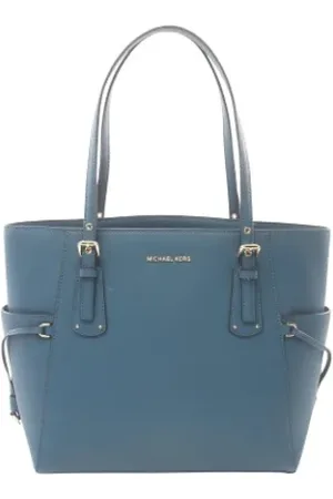 Michael Kors Dames, Pre-owned, Blauw, Maat: ONE Size Leer