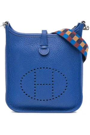 Hermès Dames, Pre-owned, Blauw, Maat: ONE Size Leer