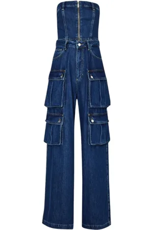 Liu Jo Dames, Jumpsuits & Playsuits, Blauw, Maat: W26