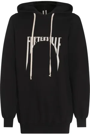Rick Owens Heren, Sweatshirts & Hoodies, Zwart, Maat: 2XL Katoen
