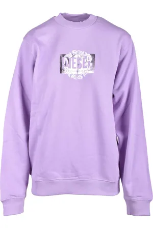 Diesel Dames, Sweatshirts & Hoodies, Paars, Maat: M Katoen