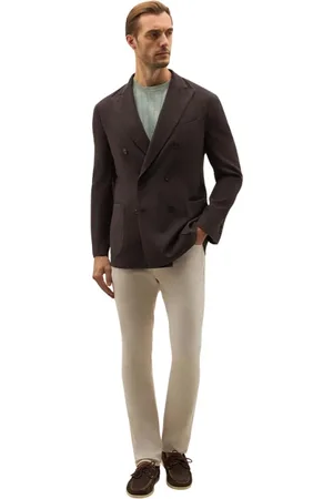 Boglioli Heren, Jassen, Bruin, Maat: XL Wol