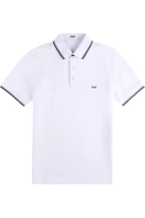 FAY Heren, Tops, Wit, Maat: XL Katoen