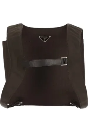 Prada Dames, Pre-owned, Bruin, Maat: ONE Size Leer