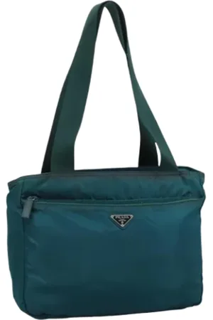 Prada Dames, Pre-owned, Groen, Maat: ONE Size Nylon