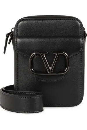 VALENTINO GARAVANI Heren, Tassen, Zwart, Maat: ONE Size Leer