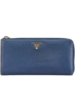 Prada Dames, Pre-owned, Blauw, Maat: ONE Size Leer