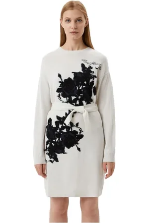 Moschino Dames, Jurken, Wit, Maat: S Wol