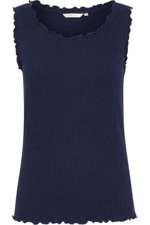 Cream Dames, Tops, Blauw, Maat: L