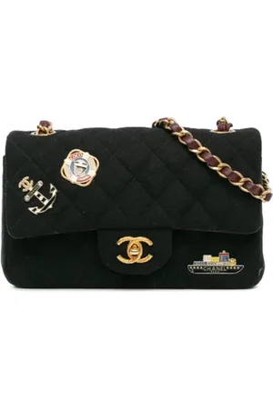 CHANEL Dames, Pre-owned, Zwart, Maat: ONE Size Katoen