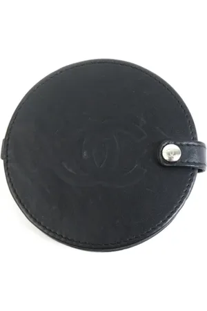 CHANEL Dames, Pre-owned, Zwart, Maat: ONE Size Leer