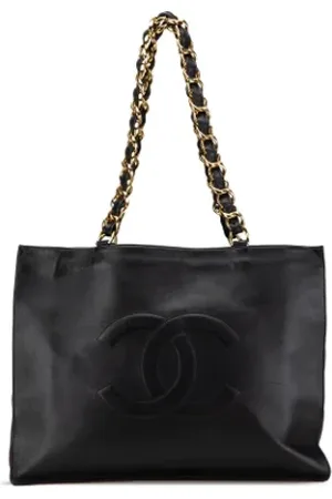 CHANEL Dames, Pre-owned, Zwart, Maat: ONE Size Leer