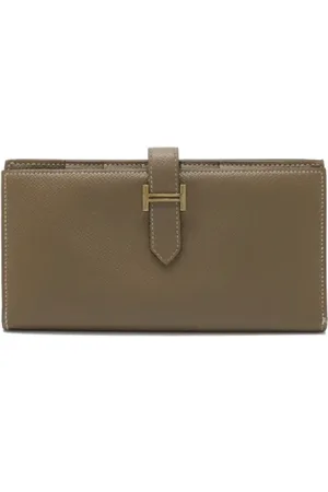 Hermès Dames, Pre-owned, Grijs, Maat: ONE Size Leer