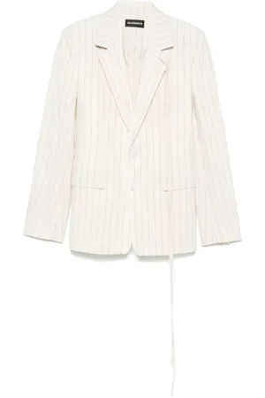 ANN DEMEULEMEESTER Heren, Jassen, Wit, Maat: L