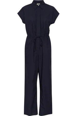 Soaked in Luxury Dames, Jumpsuits & Playsuits, Blauw, Maat: S Katoen