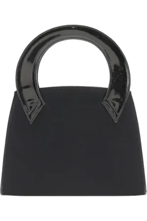 Salvatore Ferragamo Dames, Pre-owned, Zwart, Maat: ONE Size Satijn