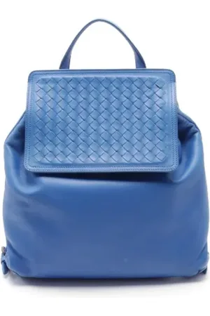 Bottega Veneta Heren, Pre-owned, Blauw, Maat: ONE Size Leer