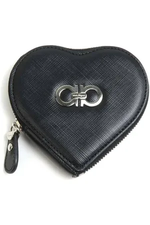 Salvatore Ferragamo Dames, Pre-owned, Zwart, Maat: ONE Size Leer