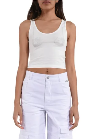 GCDS Dames, Tops, Wit, Maat: S Jersey