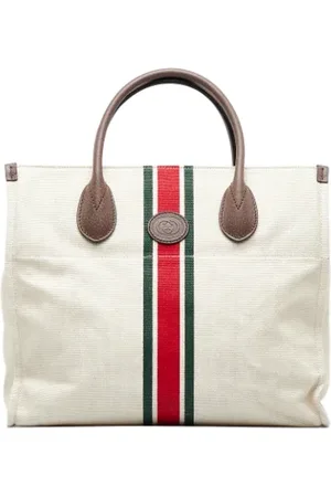 Gucci Dames, Pre-owned, Wit, Maat: ONE Size Leer