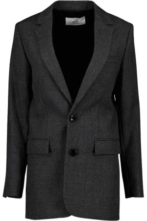Ami Dames, Jassen, Grijs, Maat: XL Wol