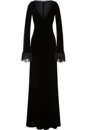 Alberta Ferretti Dames, Jurken, Zwart, Maat: M Zijde