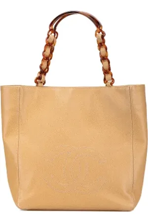 CHANEL Dames, Pre-owned, Bruin, Maat: ONE Size Leer