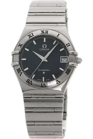 Omega Heren, Pre-owned, Zwart, Maat: ONE Size