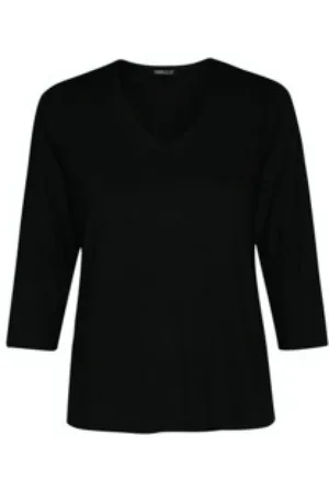 Frank Walder Dames, Tops, Zwart, Maat: 2XL